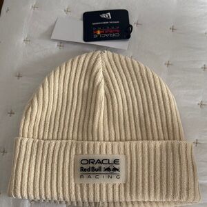 New Era Cream Ribbed Beanie